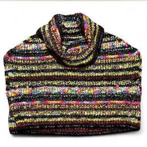 ANTHROPOLOGIE Heavy Knit Short Sleeve, Pancho Type Sweater, XS/S oversized